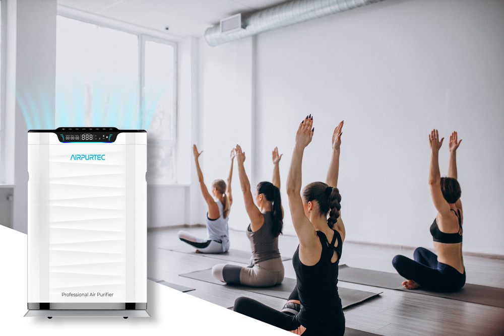 H600 purifier for gym rooms